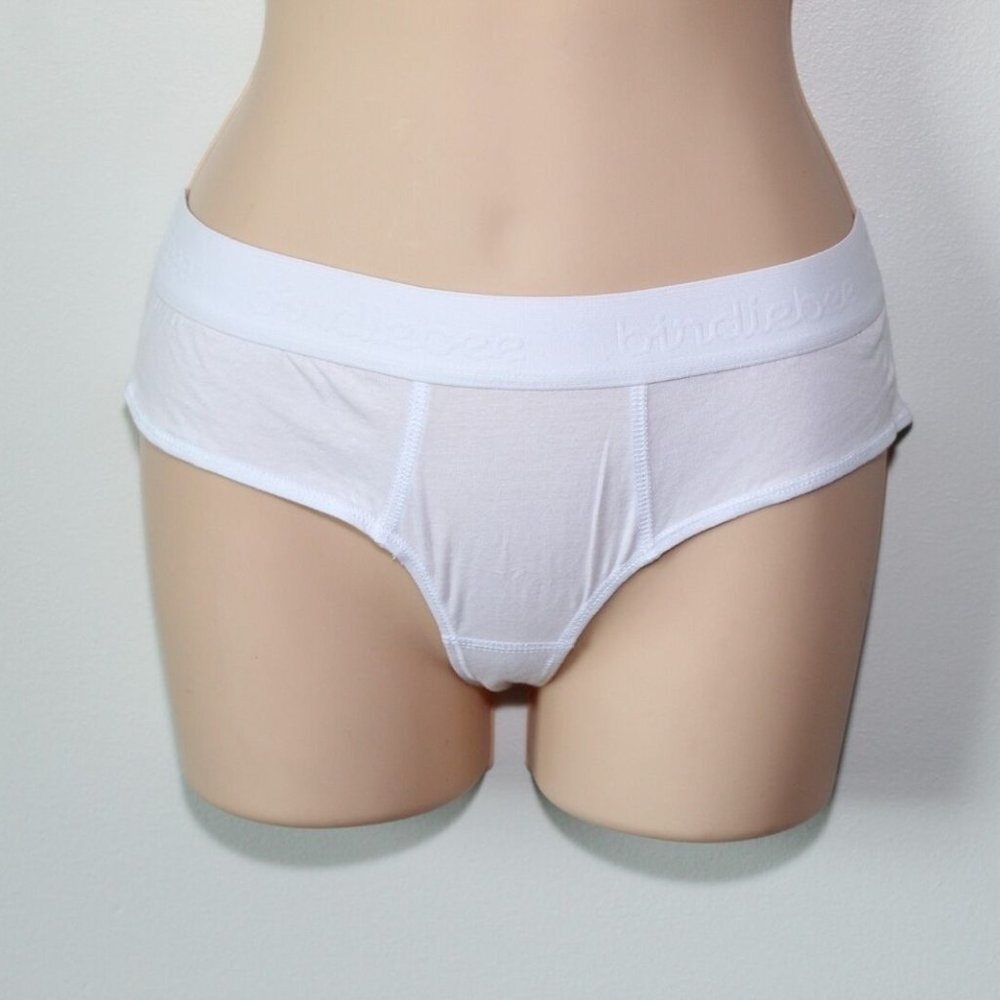 ✨2/$20 NWT Birdiebee Underwear Panties White Women's Size Small H13364 - Picture 11 of 13